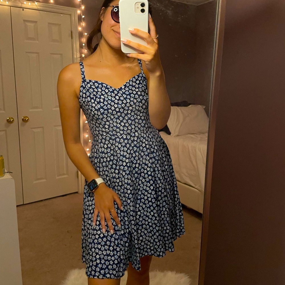 Blue Floral Dress